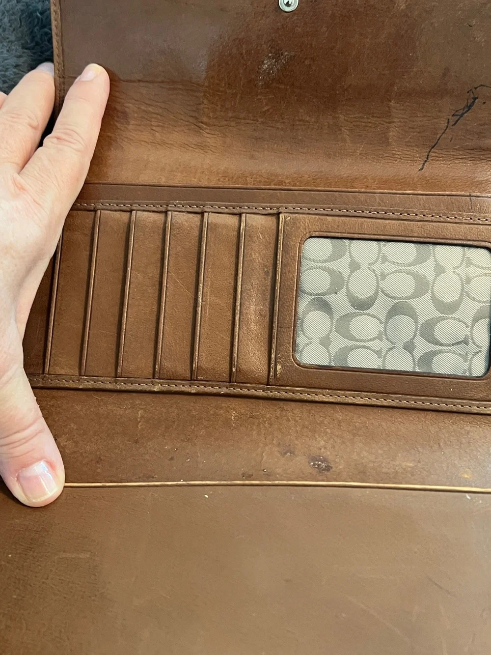 Vintage COACH Brown Leather Wallet